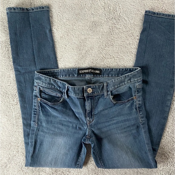 Express Jeans Stella Low Rise Skinny Jeans 10R - Picture 2 of 7